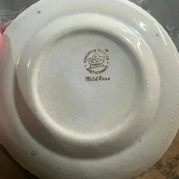 Vintage Sovereign Potters Set of 4 “Wild  Rose” Plates - Picture 4 of 5